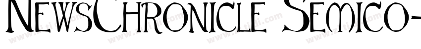 NewsChronicle Semico字体转换